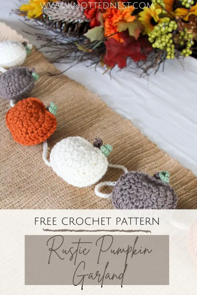 Rustic Pumpkin Garland Free Crochet Pattern