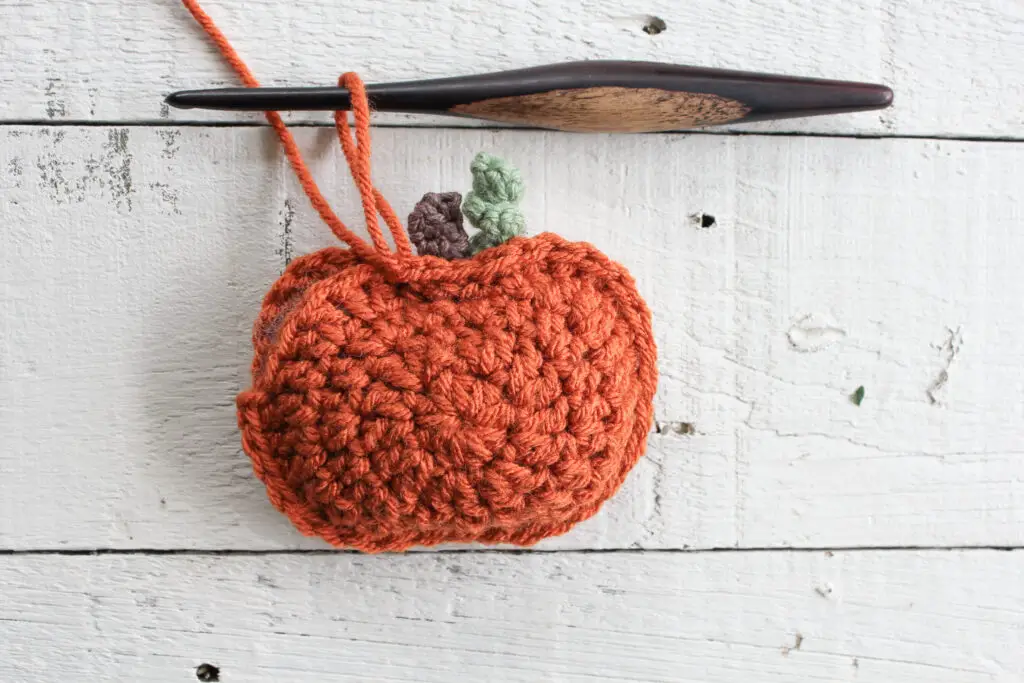 Single crochet in stitches of front panel only.