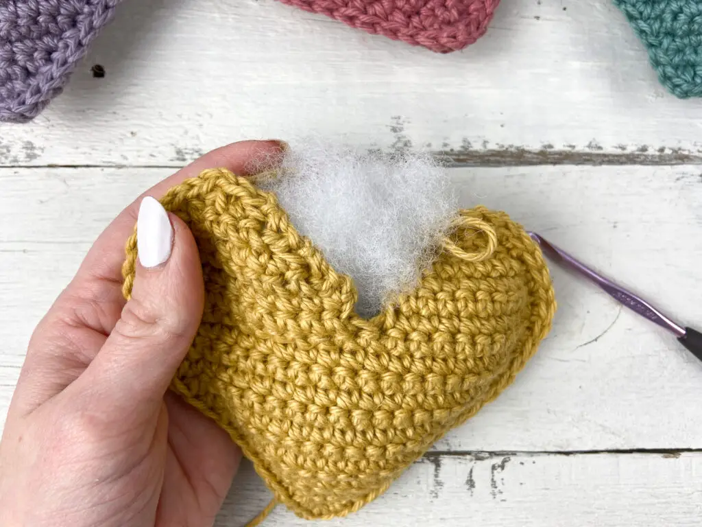 stuff heart before closing the join