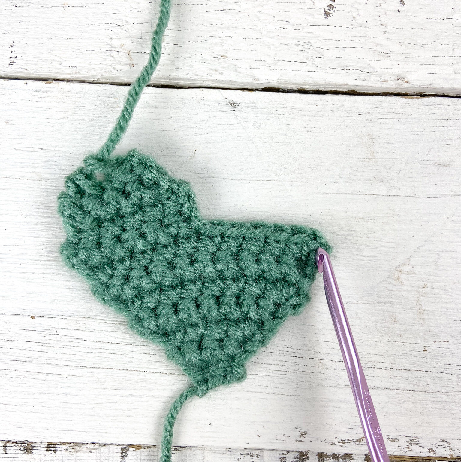 Attach yarn here for second bump